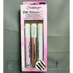 NIB Cherimoya Elite Mascara Trio Infused With Biotin 0.41oz/ 12ml